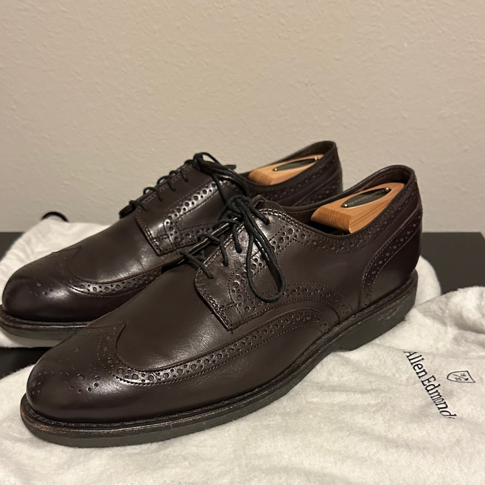 Allen Edmonds Road Warriors Dark Brown Leather Oxfords